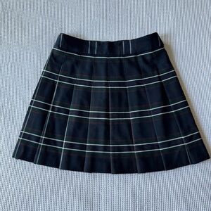 Sunday Best navy blue, White and red Plaid Mini Skirt